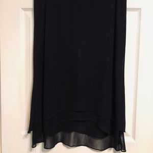 Black High Low Skirt Sz L (B14)